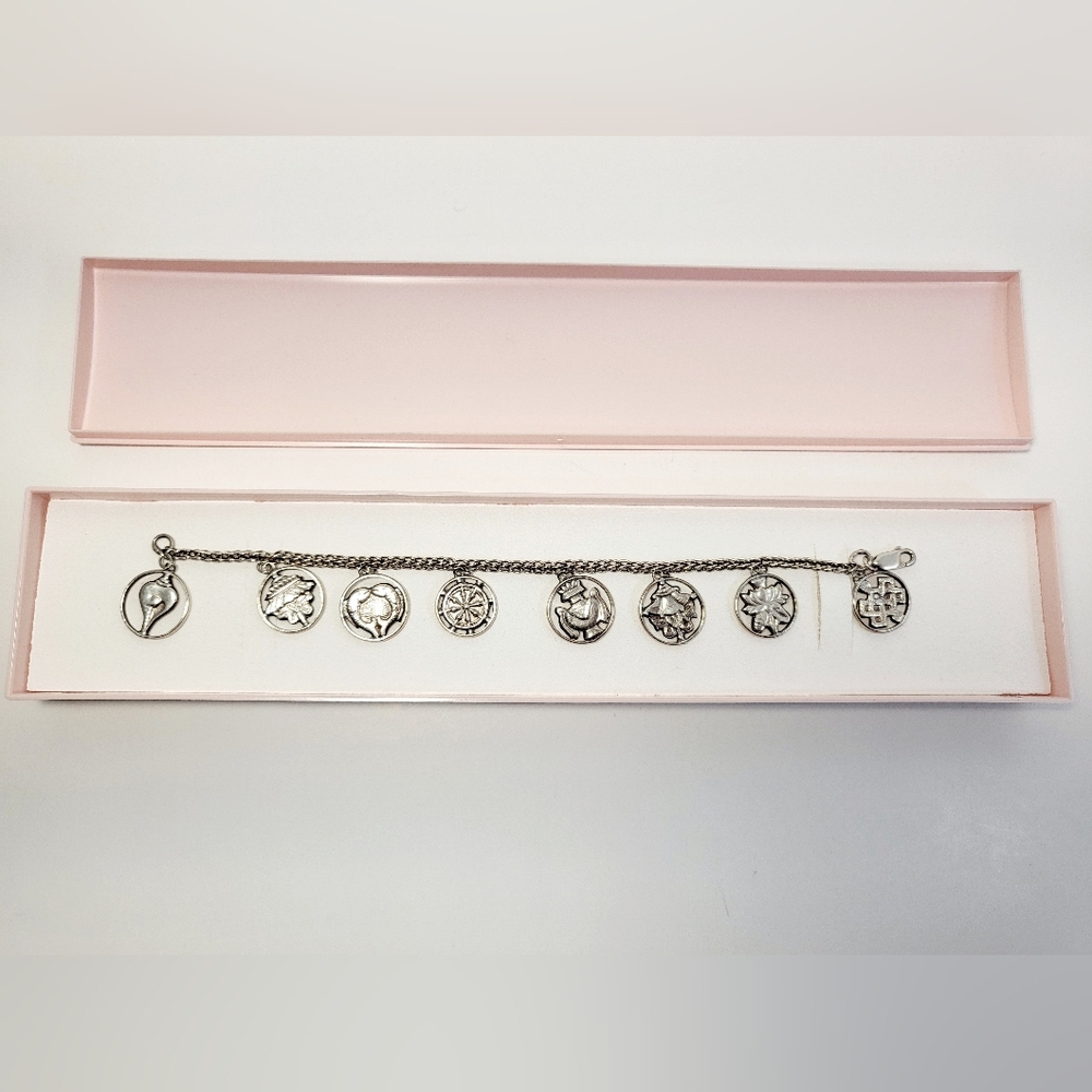 Eight Auspicious Symbols Bracelet - .925 Sterling Silver